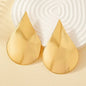 Simple Geometric Drop Metal Stud Earrings For Women Holiday Party Gift  Jewelry Ear Accessories