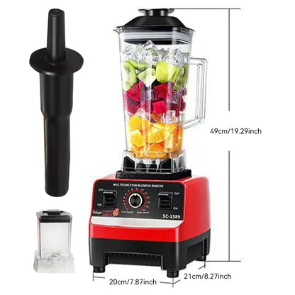 Multifunctional Blender Set 2L+600ML Large Capacity High Power Wall Breaker Stainless Steel 6-Blade Mixer Juicer Food Machine