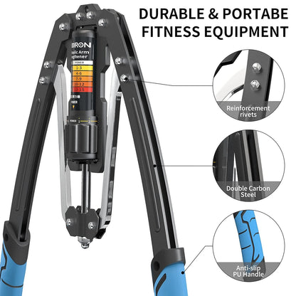 Adjustable Torsion Arm Fitness Machine, 22-440lbs Hydraulic Power Exerciser, Twister Arm Exerciser Home Chest Expander, Biceps, Abdomen, Shoulder And Chest Muscle Strength Training Fitness Equipment