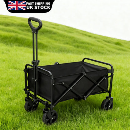 Foldable Portable Picnic Outdoor Camping Cart Heavy Duty Folding Utility Cart Shopping Beach Collapsible Folding Utility Cart