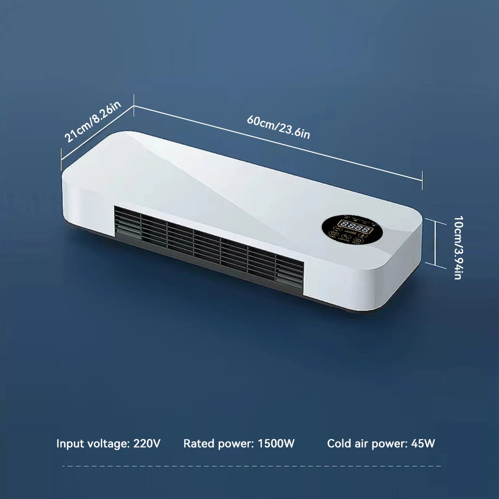 New Fan Heater Wall Mounted Electric Heater Heater Warm Air Cold Air Dual Mode with Remote Control Heater Air Conditioner