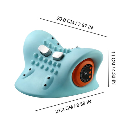 Neck Massager Pillow Adjustable Three speeds Heat Comfortable Stretching for Neck Shoulder Relaxation at Home Office Travel