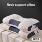 2PCS Knitted SPA Massage Pillows - 3D Ergonomic Cervical Support Adjustable Orthopedic Neck Pillow for Sleeping & Home Use