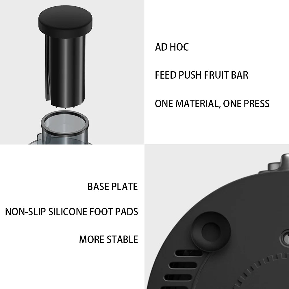 Juicer Machine 800W Stainless Steel Centrifugal Juicer Extractor with Wide Mouth 2.56” Feed Chute for Fruit Vegetable