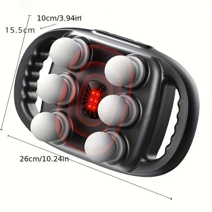 Six Heads Fascia Gun Muscle Massager Gun High Frequency Waist Legs Massage Machine Neck Shoulder Professional Muscle Relaxation