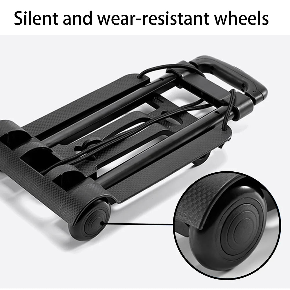 Wheel Trolley folding luggage trolley Folding Hand Truck Barrow Cart Travel Luggage Shopping Cart Portable Home Use Cart