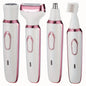 4 in 1 Electric Hair Removal Device Painless Epilator For Face Nose Legs and Underarm Bikini Trimmer Removal Shaver Cleaning Set