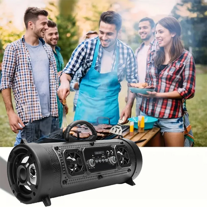 Portable Handheld Wireless Bluetooth Speaker Karaoke Subwoofer Powerful Smart Stereo Speaker For Car Audio Party Beach Camping