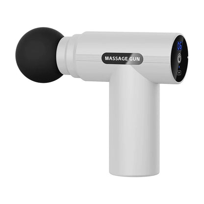 Mini Massage Gun Muscle Relaxation Deep Tissue Body Massager Dynamic Vibrator Portable LCD Digital Display Fascia Gun Massage