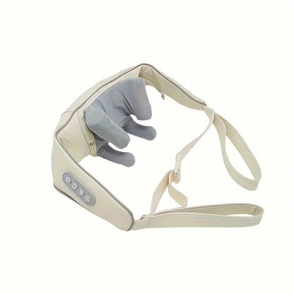 Shiatsu Neck Shoulder Massager Deep Tissue Shawl Kneading Spine Back Muscle Relaxer for Car Home Use Trapezius Neck Massager