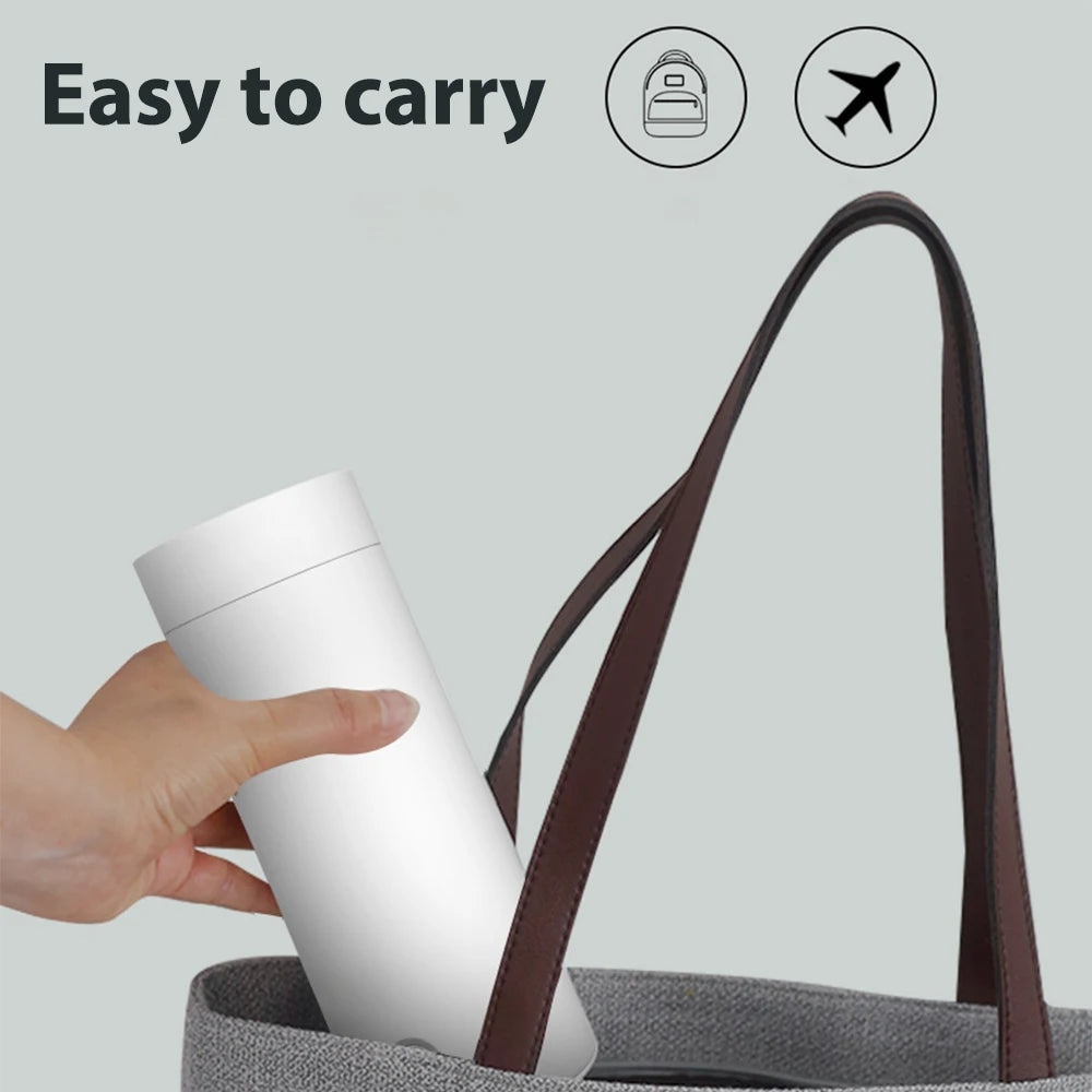Portable Electric Travel Kettle 400ml  Stainless Steel Vacuum Insulated for Tea/Coffee/Baby Milk Fast Boiling