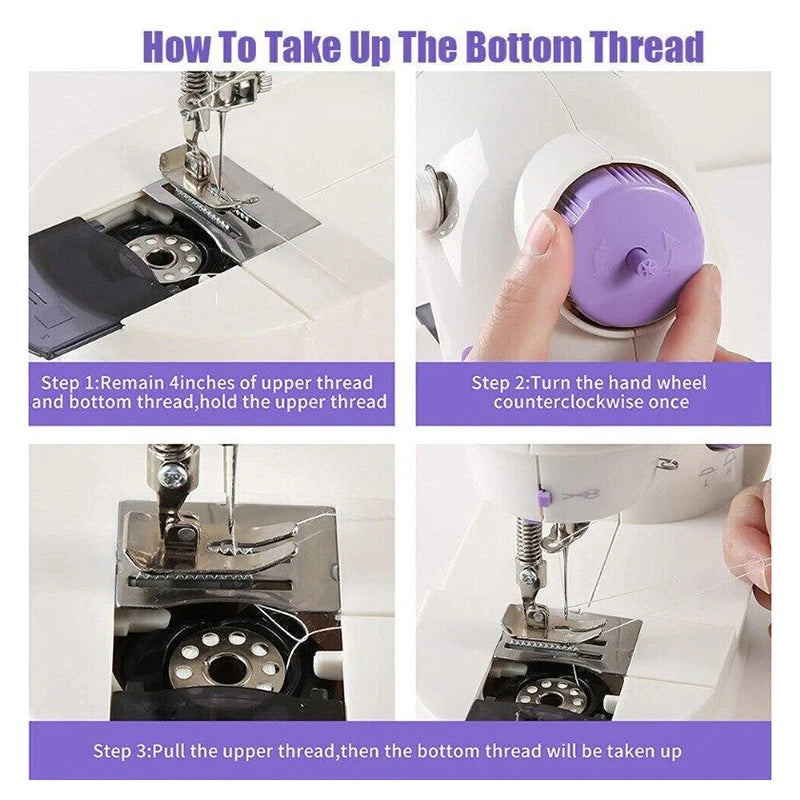 Home Portable Sewing Desktop Automatic Sewing Machine  Multifunctional Mini Fashion Small Sewing Machine