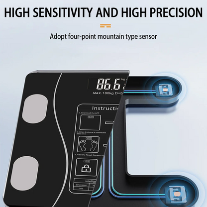 Intelligent Body Fat Scale Electronic Weighing Scale Smart Digital Bluetooth Fat Scale Body Composition Analyzer Weighing Scale