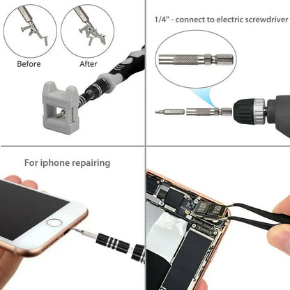 Magnetic Precision Screwdriver Set Electronic Repair Tool Kit Torx Hex Bit Handle  for Computers Laptops Phones Home Diy