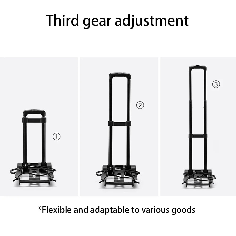 Wheel Trolley folding luggage trolley Folding Hand Truck Barrow Cart Travel Luggage Shopping Cart Portable Home Use Cart