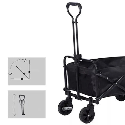 Foldable Portable Picnic Outdoor Camping Cart Heavy Duty Folding Utility Cart Shopping Beach Collapsible Folding Utility Cart