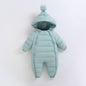 Baby jumpsuit, thickened in winter, baby's outdoor clothes, newborn cotton crawling clothes, autumn and winter toddler clothes