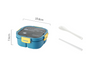 Classic simple microwaveable portable salad box lunch box with cutlery