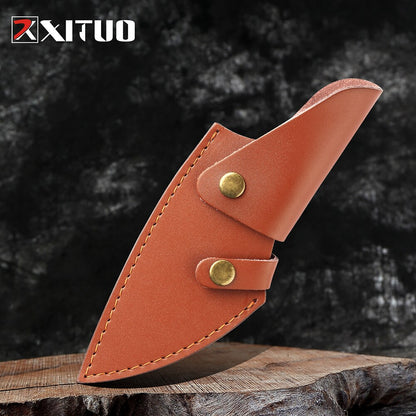 XITUO Handmade Stainless Steel Kitchen Knife Outdoor Portable Cooking Meat Cleaver Chef Knives Boning Knife Fishing Tools