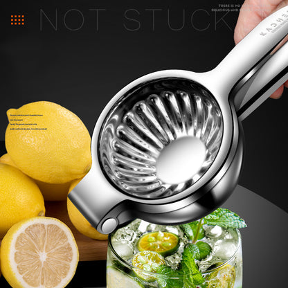 Manual multi-function lemon and orange juice press stainless steel