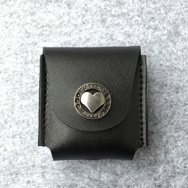 For Apple Airpods Protective Decorative Genuine Leather Bag Cover Case Pouch Earphone Cover Fashion Accessory Soft Scratch-proof