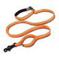 Pet dog leash with elastic cushioning suitable for outdoor activities such as running and waist tying
