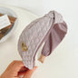 New Headband Pressure Crease Stitching Vintage Knot Hair Accessories Headband Ladies High Top Hair Clip F025