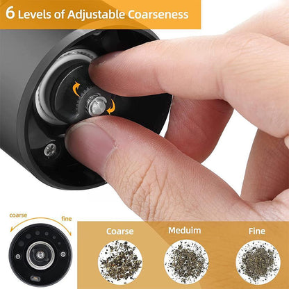 Kitchen Pepper Grinder Electric Thick And Fine Seasoning Bottle Seasoning Bottle Manual Sea Salt Pepper Grinder Grinding Bottle