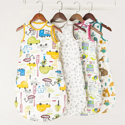 Cotton padded pure cotton swaddle vest for children anti kick and A-class baby sleeping bag