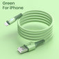 Liquid data cable with light, suitable for Apple Android TypeC fast charging cable, USB phone silicone charging cable
