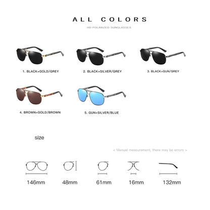 Polarized Glasses for Driving Male Sunglass Brand Designer Black Sun Glasses