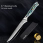 XITUO Damascus Steel Chef Knife Set Fine1-5 PCS Kitchen Knives Abalone shell handle Santoku knife