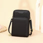 New Fashion Women's Bag Large Capacity One-Shoulder Diagonal Bag Solid Color Multi-Function Mobile Phone Bag Ladies Wallet