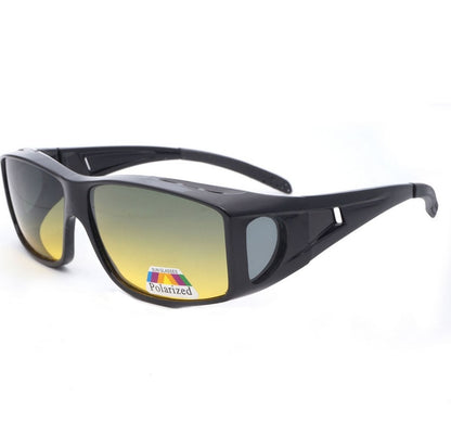 New Men Polarized Lens Driving Fishing Sunglasses Cover For Myopia Glasses Flip Polaroid Sun Eyewear
