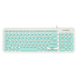 D520 Silent Wired Esports Keyboard USB Ultra Thin 104 Key Business Office Retro Punk Computer Gaming Keyboard