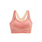 Traceless Sports Bra for Women Shockproof Running Gather Anti sagging Back Fitness Yoga Tank Top Style Steel Ring Free Bra