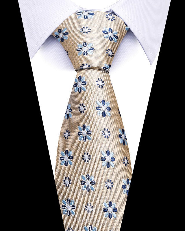 Men's 8cm Business Professional Striped Tie Wedding Suit Accessories Polyester Tie Men