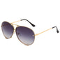 New Ocean Sunglasses Fashion Retro Glasses for Men and Women Couples European and American Large Frame Sunglasses
