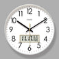2025 New 10/12/14 - inch Electronic Calendar Wall Clock. Monitors temp & humidity. Dual - display. Mute. Quartz movement.