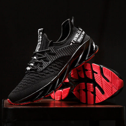 Men's autumn blade shoes large size flying mesh student sports casual running shoes
