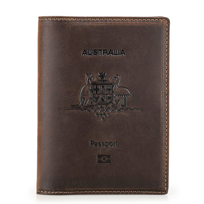 Anti theft document brushing bag Airtag travel passport bag