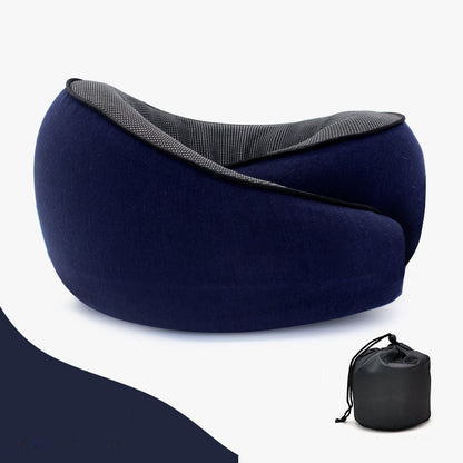 U-shaped memory cotton neck pillow with slow rebound for car travel neck protection