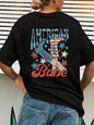Letter graphic T-shirt women's street sports short sleeved fashion summer T-shirt clothing