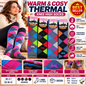Women’s Thermal Knee High Socks UK 4–7 – Cotton Rich Argyle Winter Boot Socks | Warm Cosy Long Socks – Assorted Colours – 1 Pair