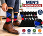 Men’s Argyle Fashion Socks UK 6–11 – Smart Casual Diamond Pattern Dress Socks | Soft Everyday Office & Formal Socks – Assorted Colour – 1 Pair