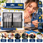 11PC Precision Screwdriver Set – Mini Flathead & Phillips Screwdrivers with Awl for Glasses, Watches, Electronics, Cameras, Laptops, Toys & DIY Repair