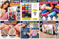 28 Piece Sewing Kit – 24 Assorted Colour Thread Spools, 3 Hand Sewing Needles & Needle Threader | Compact Sewing Repair Set for Clothes, Crafts, Home & Travel