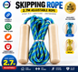 2.7m Skipping Rope with Wooden Handles – Lightweight Jump Rope for Fitness, Cardio, Gym & Home Workouts