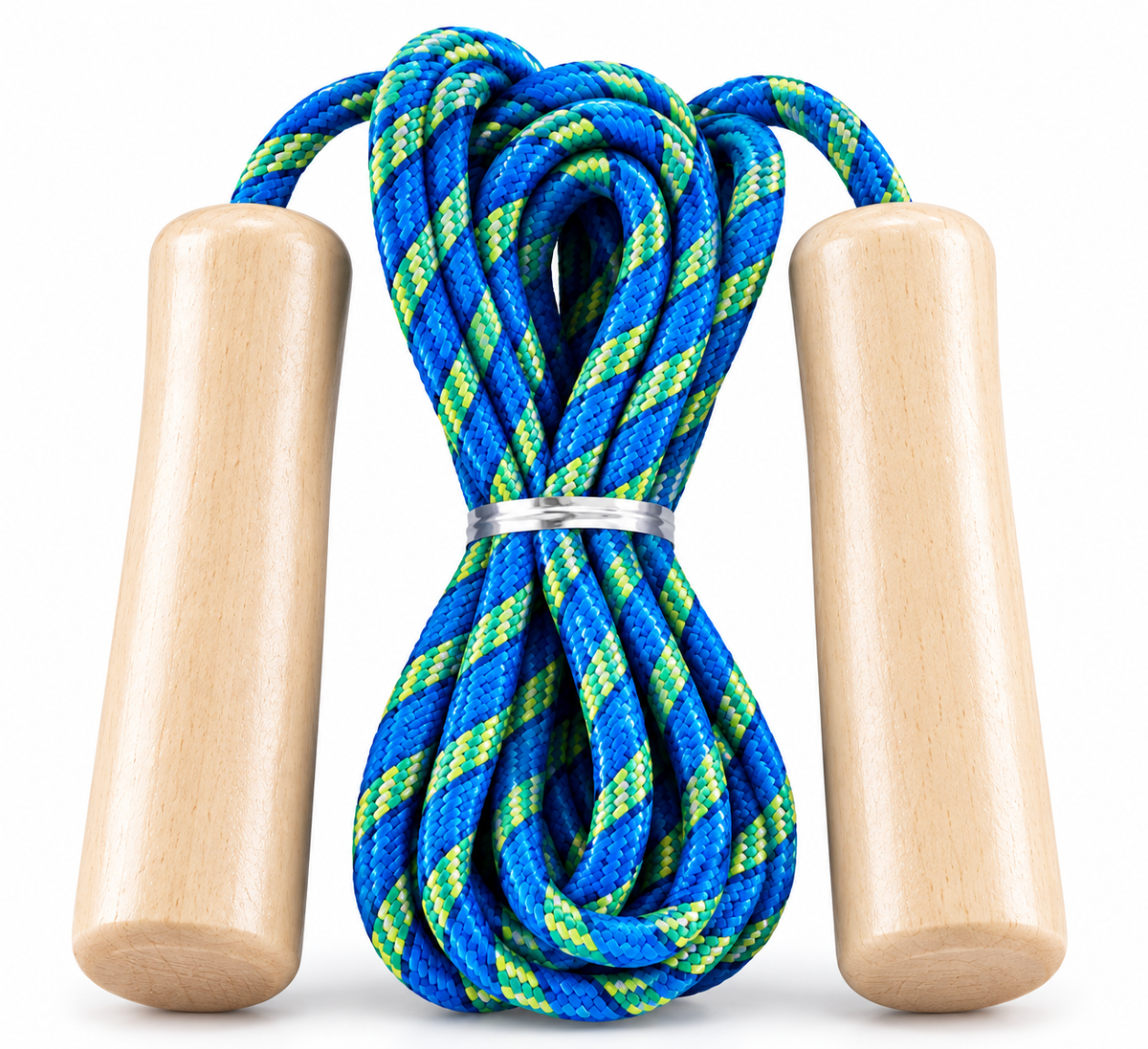 2.7m Skipping Rope with Wooden Handles – Lightweight Jump Rope for Fitness, Cardio, Gym & Home Workouts