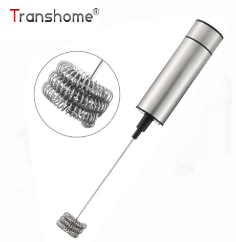 LUCOG Powerful Double Spring Whisk Electric Milk Frother Kitchen Mixer Hand Milk